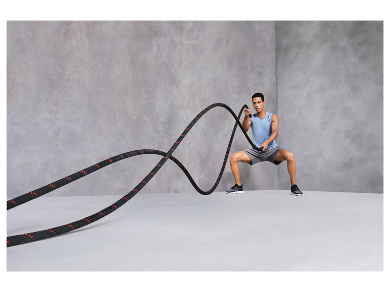 CRIVIT Trainingsseil, mit rutschfesten Enden, 10 m