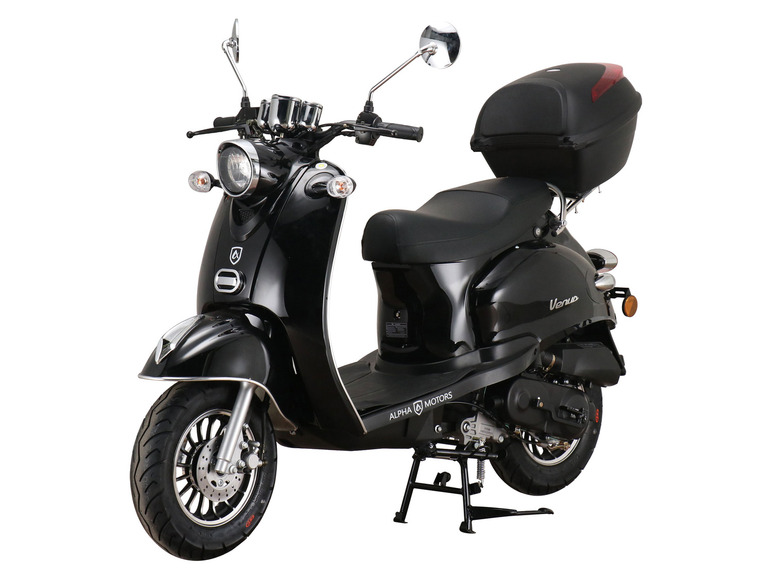 Alpha Motors Mofaroller Venus 50 ccm EURO 5 schwarz inkl. Topcase