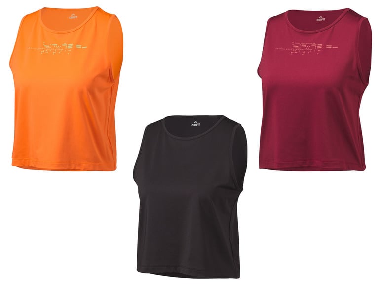CRIVIT Damen Funktionstop mit dynamischer Kühltechnologie