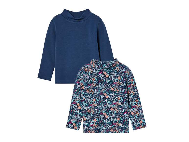 lupilu® Kinder-Thermo-Langarmshirts, mit Bio-Baumwolle, 2 Stück
