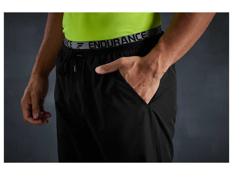 CRIVIT Herren Funktionsshorts, umlaufender Print am Bund