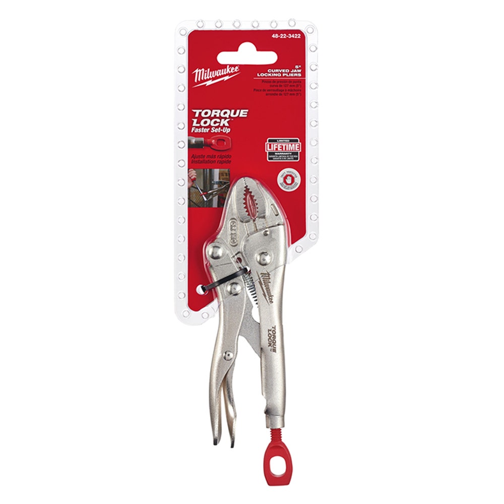 MILWAUKEE 127MM (5") TORQUE LOCK™ CURVED JAW LOCKING PLIERS 48223422
