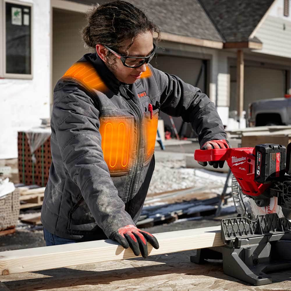 MILWAUKEE M12 AXIS Heated Women's Jacket Grey Skin M12HJWGREY30