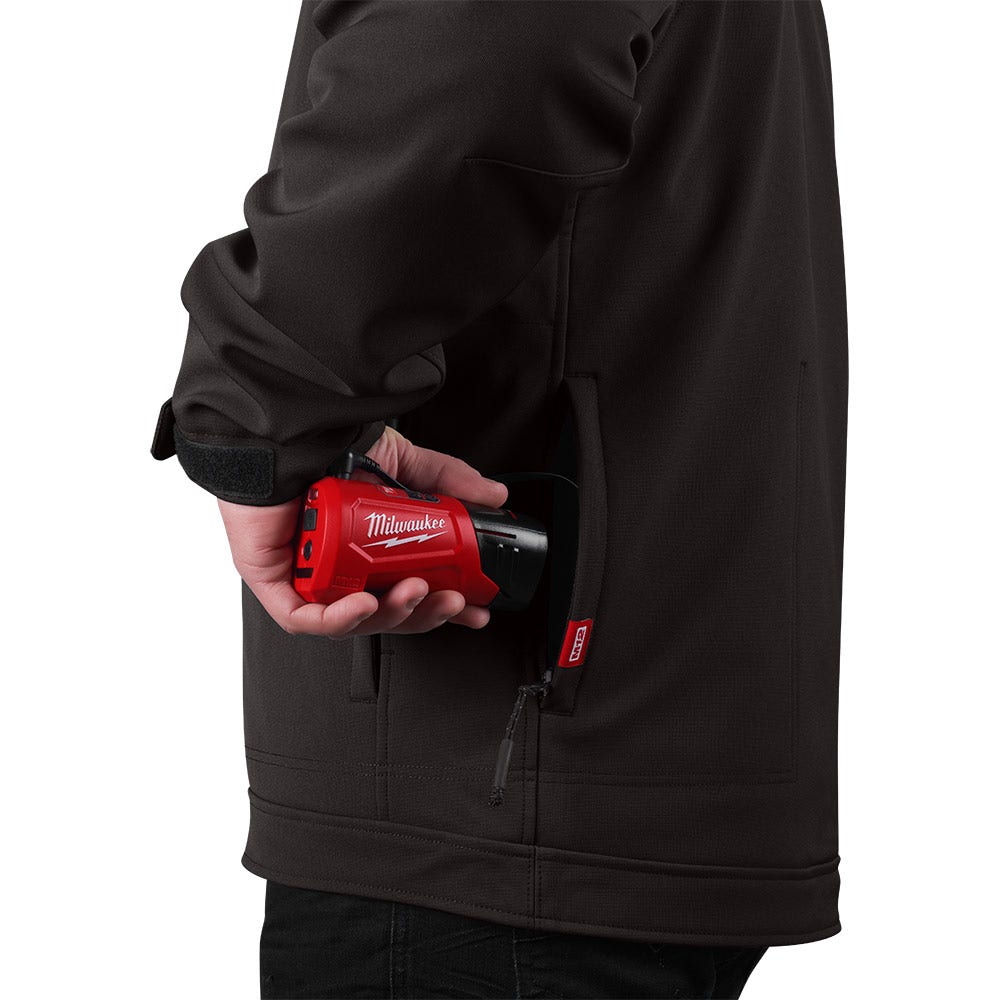 MILWAUKEE 12V Heated TOUGHSHELL Jacket Black Skin M12THJBLACK0