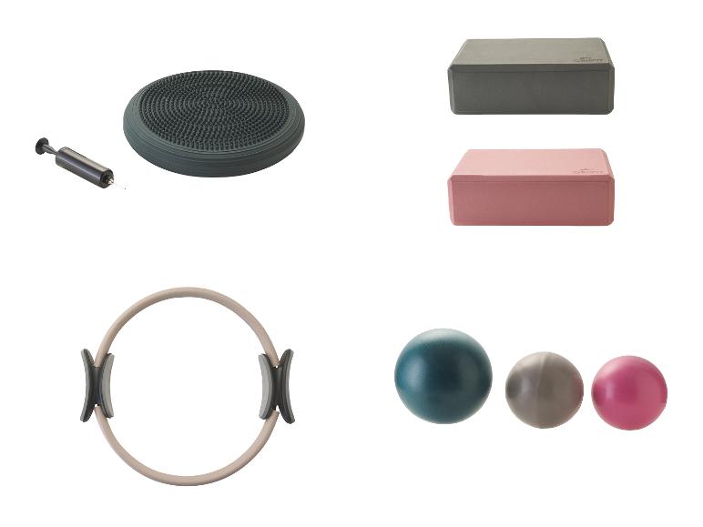 CRIVIT Ballsitzkissen \ Yoga-Blöcke \ Pilates-Ring \ Yoga-Bälle