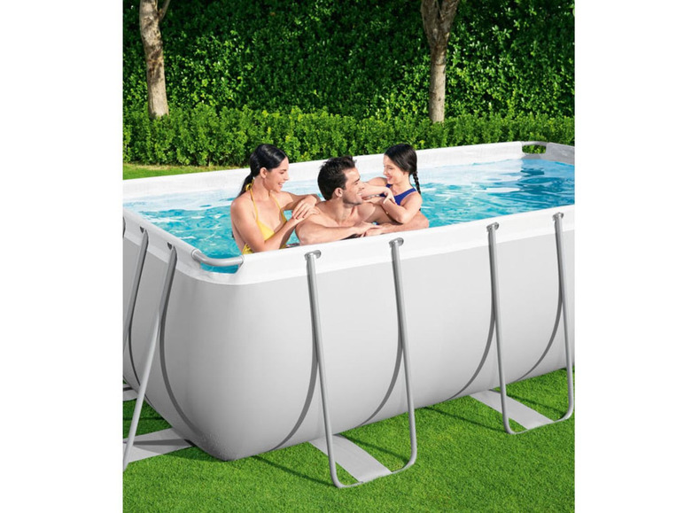 Bestway Power Steel™ Frame Pool Komplett-Set, eckig