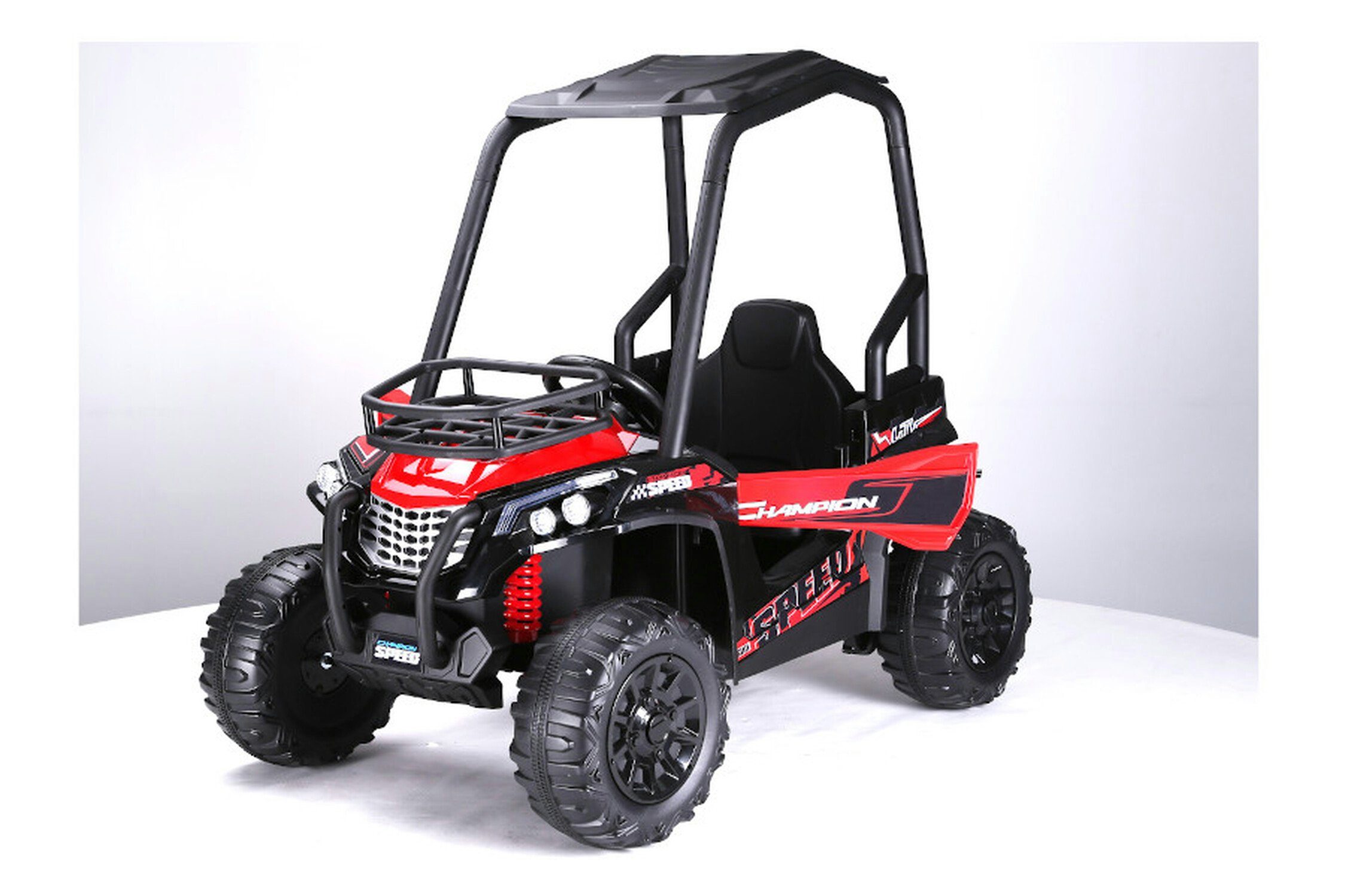 TPFLiving electric children's car Buggy 370 - motor: 2 x 120W - battery: 2 x 12 Volt/10Ah, load capacity 40 kg, children's car - electric buggy with leather seat and safety belt