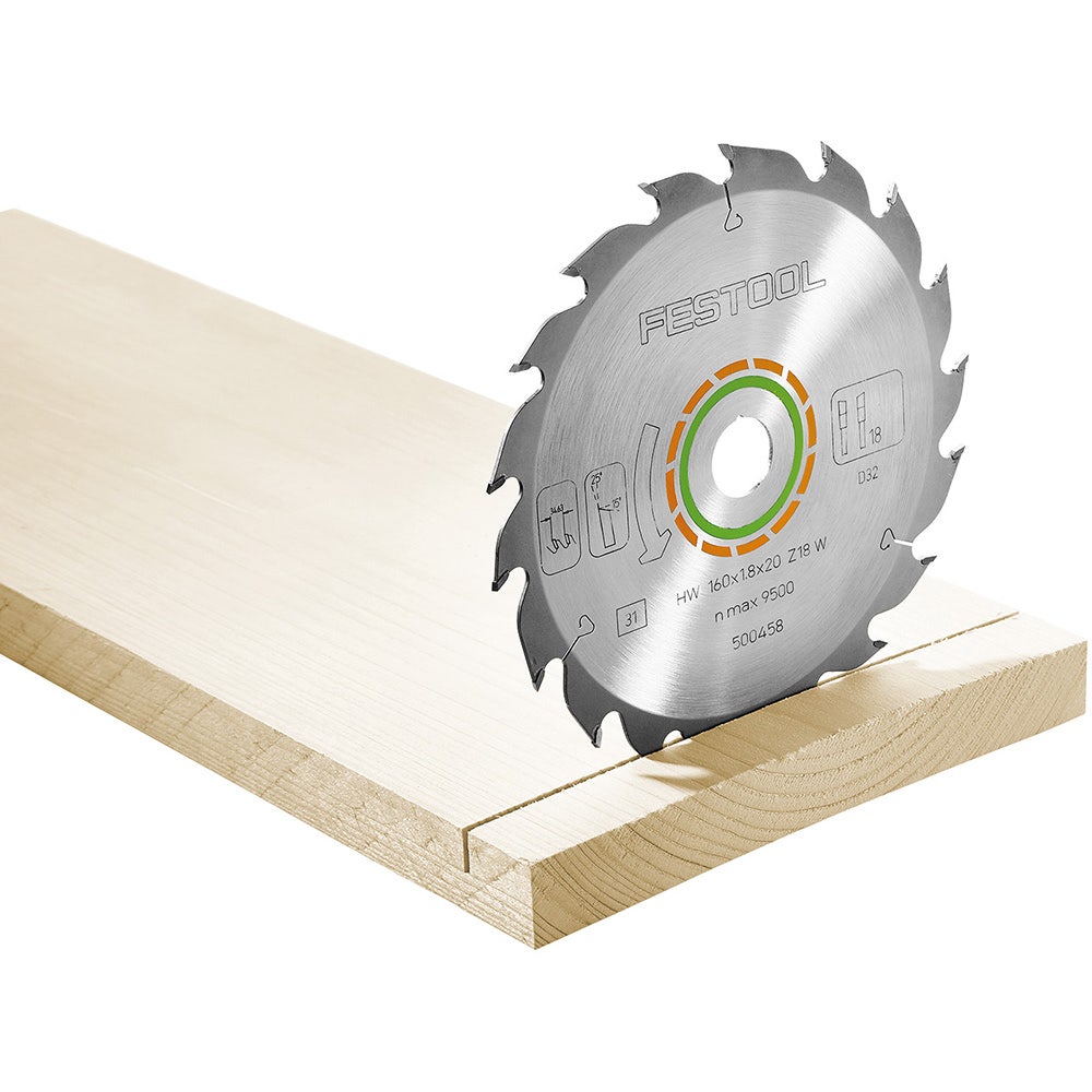 FESTOOL 160mm 18T TCT Circular Saw Blade for Wood Cutting - PANTHER