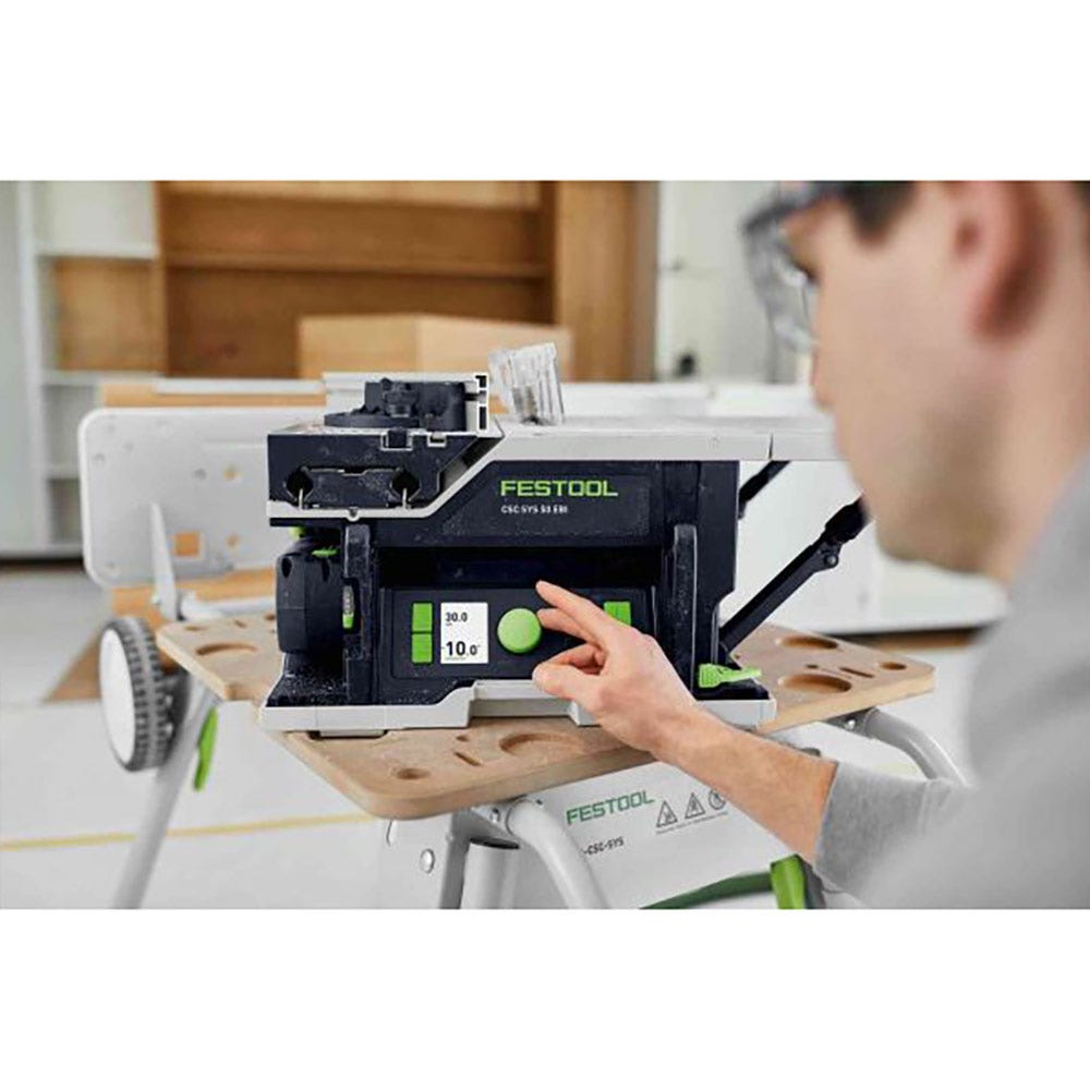 FESTOOL CSC SYS 50 18V 168mm Cordless Systainer Saw 5.2Ah Bluetooth Set & Underframe 577381