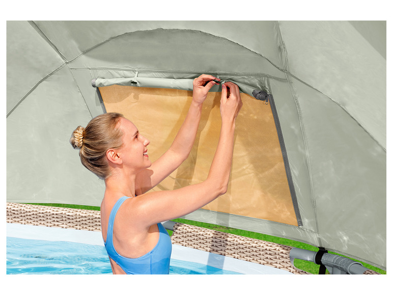 Bestway Frame Pool Komplett-Set mit Filterpumpe Ø 396 x 107 cm