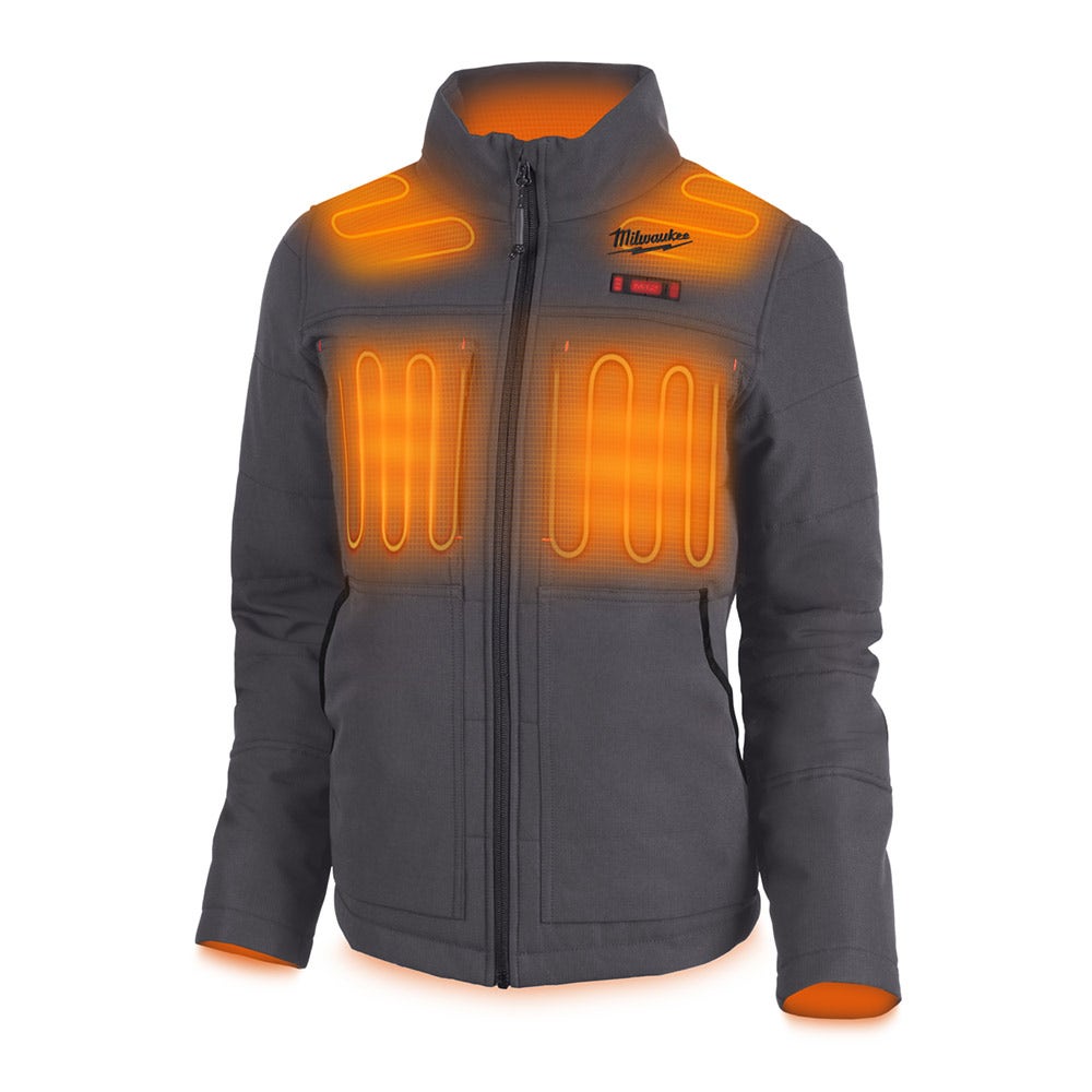 MILWAUKEE M12 AXIS Heated Women's Jacket Grey Skin M12HJWGREY30