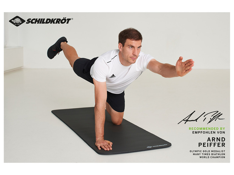 Schildkröt Fitnessmatte, 10 mm, mit Tragegurt