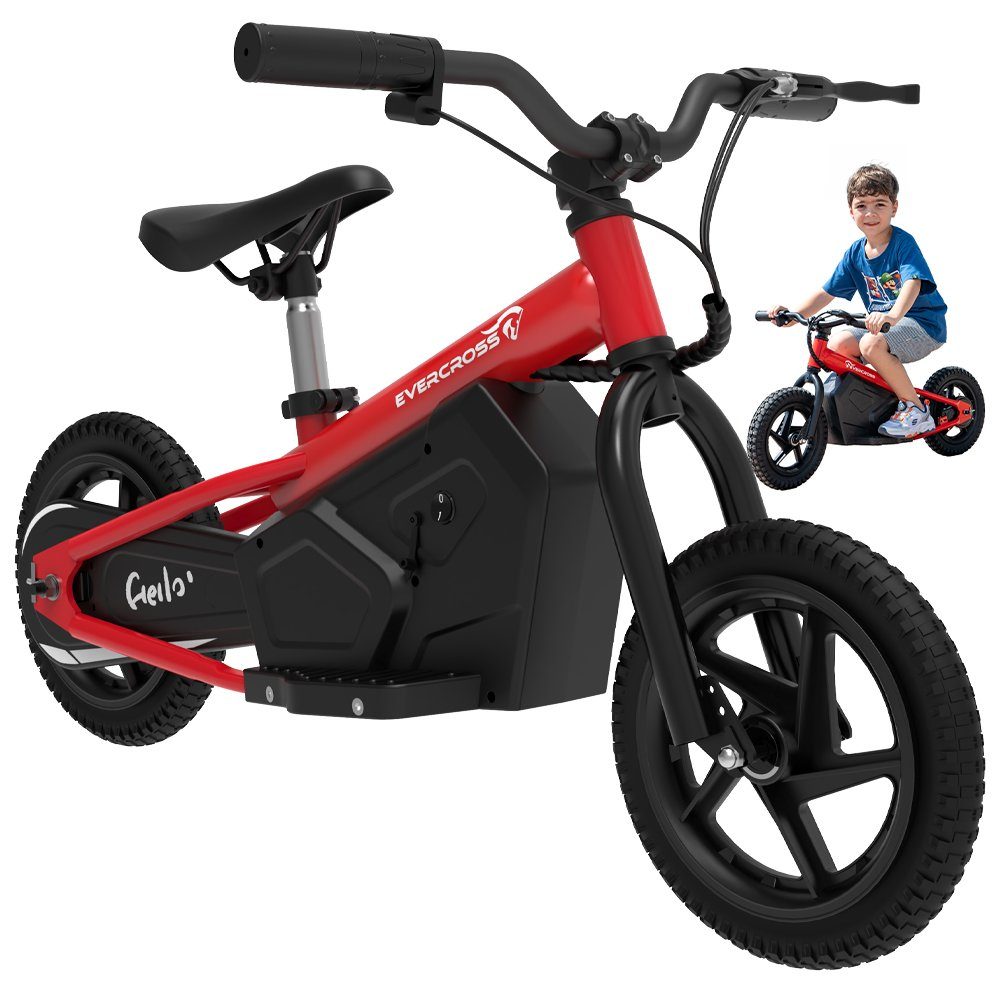Evercross Mini Scooter EV06M Mini Electric Scooter for Children, 12 Inch Balance Bike 100W, 15.00 km/h, Electric Balance Bikes 3-6 Years, Max Speed ​​15km/h, 24V 4AH BATTERY