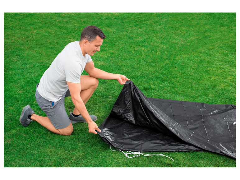 Bestway PVC-Abdeckplane, schwarz, für runde Pools