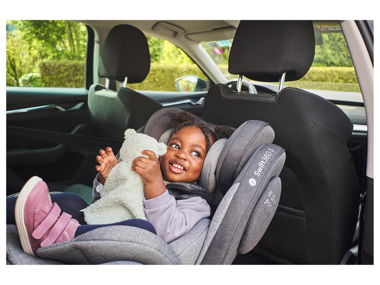Osann Autokindersitz »Swift360 S«, 360-Grad-Drehfunktion, grau