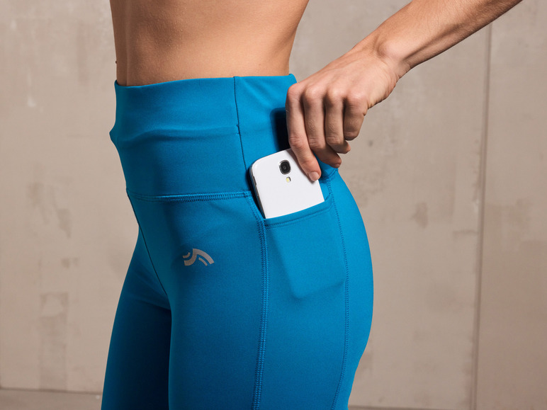 CRIVIT Damen Funktionscapri mit Handy-Tasche