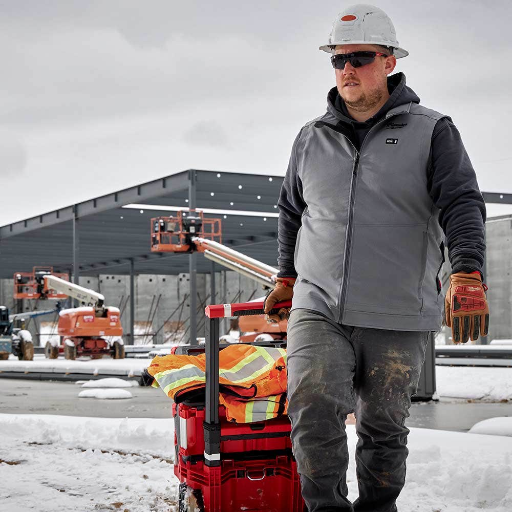 MILWAUKEE 12V TOUGHSHELL Heated Vest Grey Skin M12HVGREY10