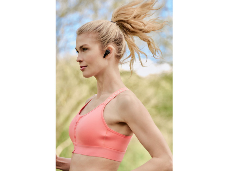 CRIVIT Damen Sportbustier, High-Level, mit Mesh-Einsätzen