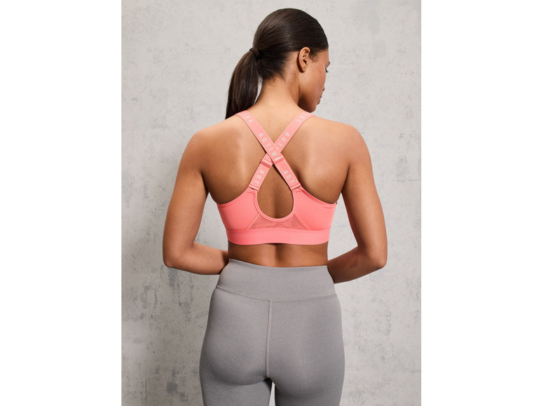 CRIVIT Damen Sportbustier, High-Level, mit Mesh-Einsätzen