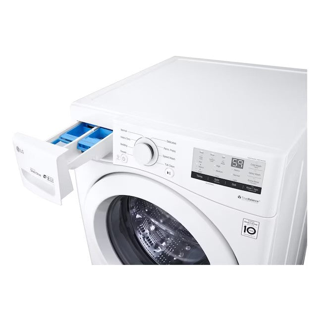 LG 4.5-cu ft High Efficiency Stackable Front-Load Washer (White) ENERGY STAR