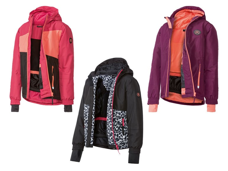 CRIVIT Mädchen Skijacke, mit reflektierenden Details