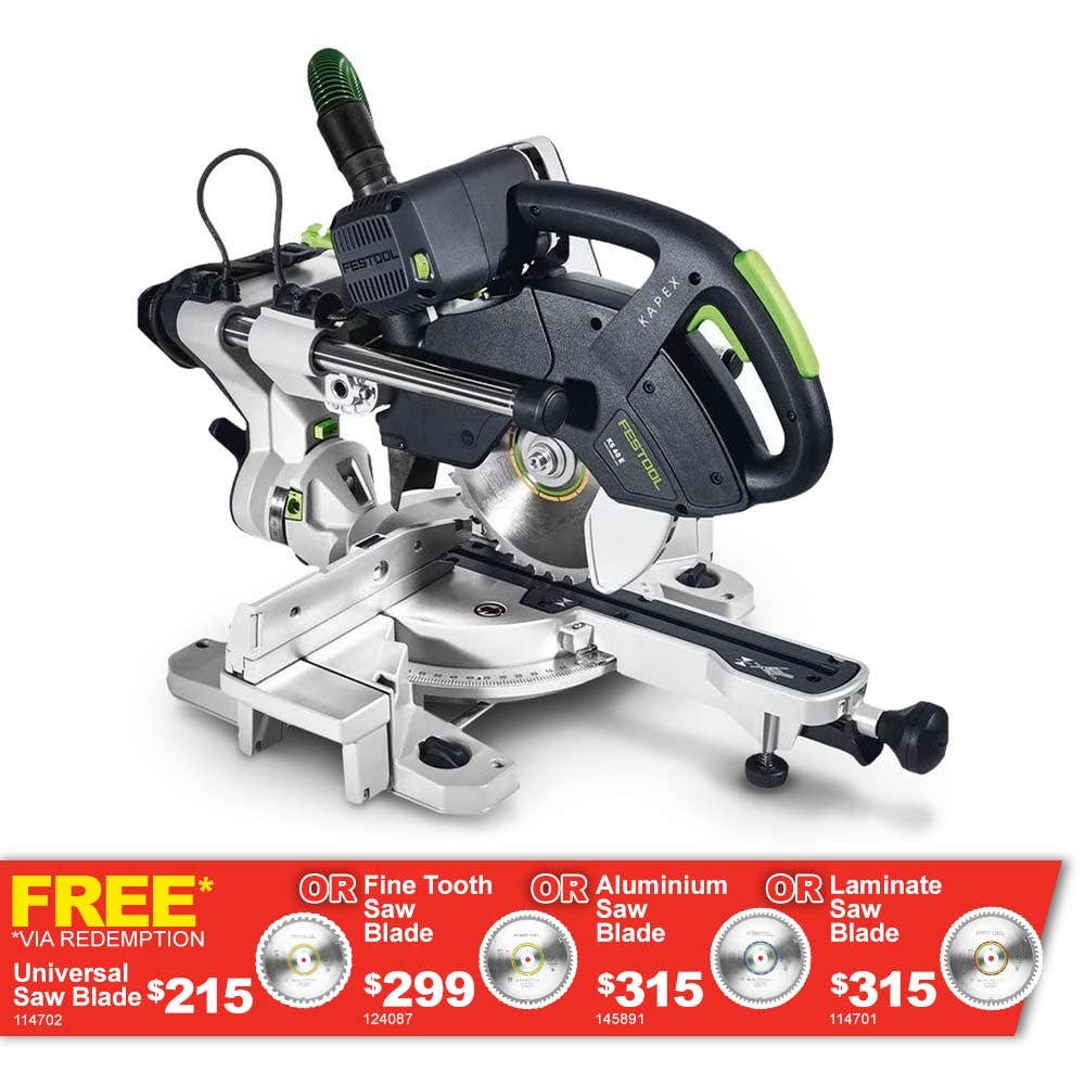 FESTOOL 216mm Slide Compound Mitre Saw KS60KAPEX 561687