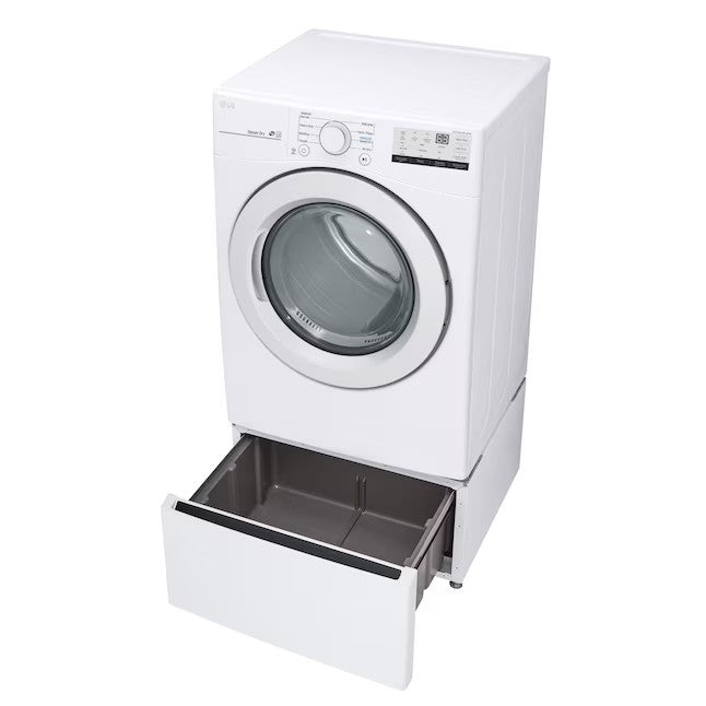 LG 7.4-cu ft Stackable Electric Dryer (White) ENERGY STAR