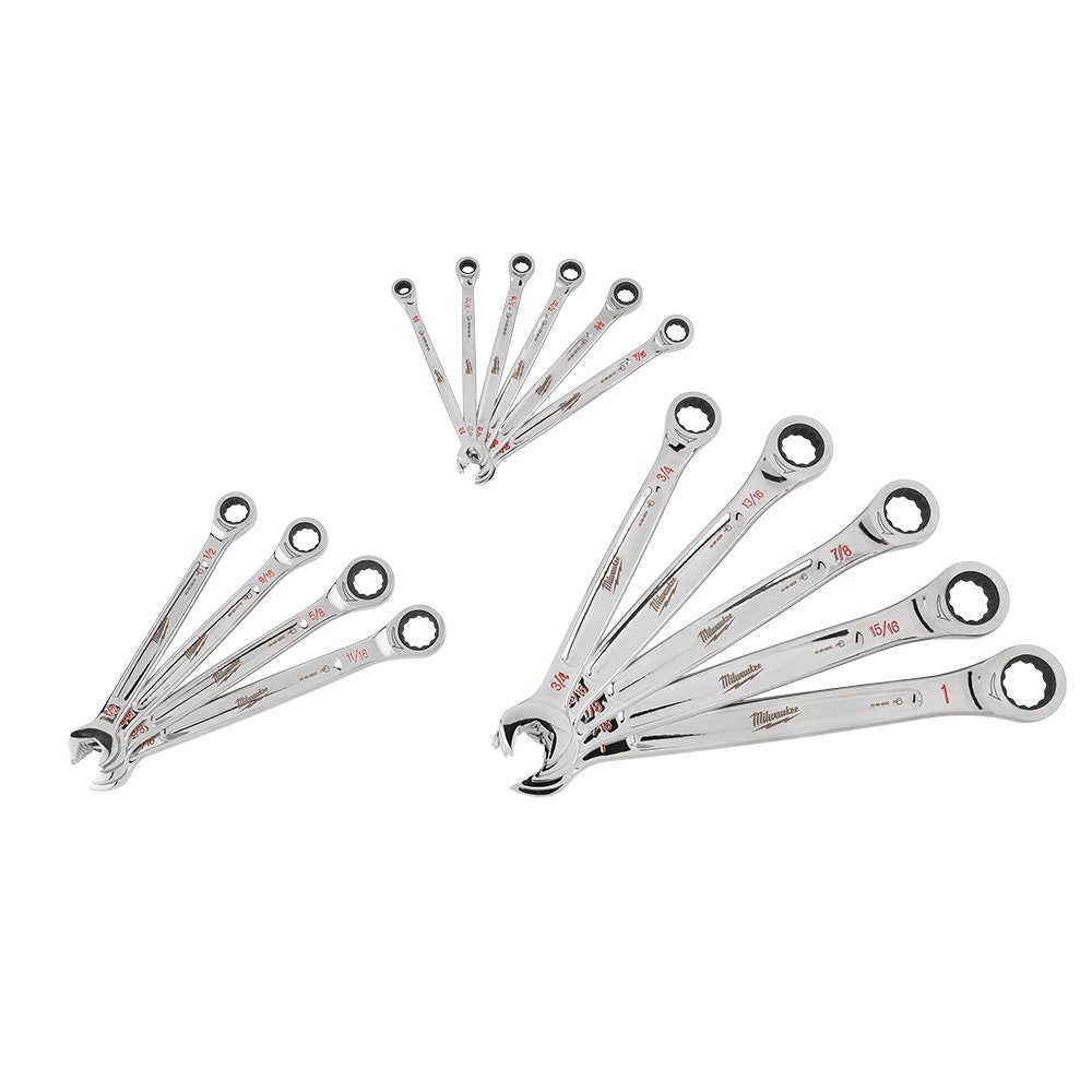 MILWAUKEE 15pc Imperial Ratcheting Wrench Combination Set 48229416