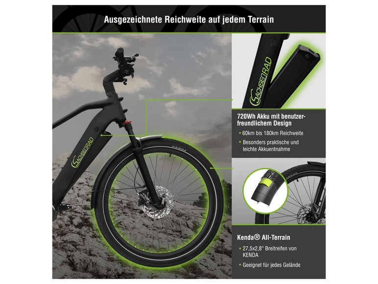 SachsenRad E-Bike, »E-SUV R6T Centro«, All-Terrain