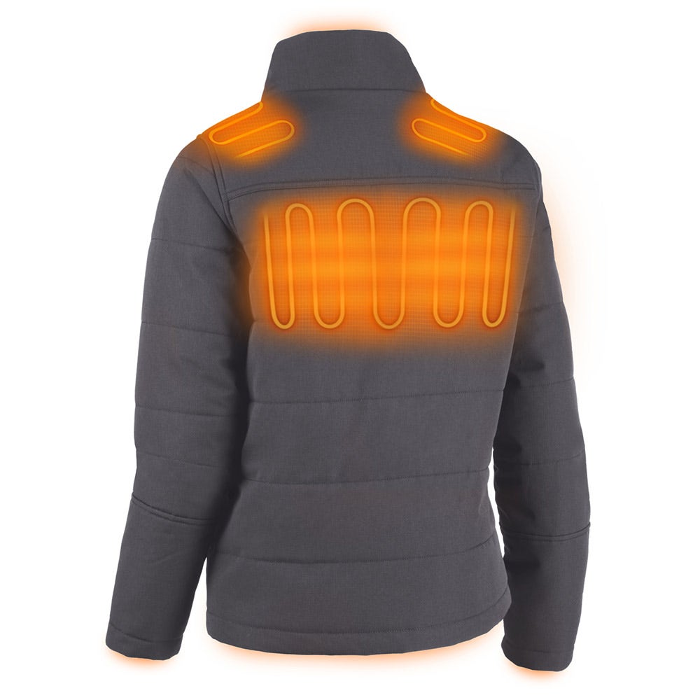 MILWAUKEE M12 AXIS Heated Women's Jacket Grey Skin M12HJWGREY30