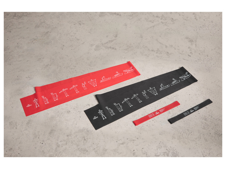 CRIVIT Fitnessbänder-Set, 4-teilig