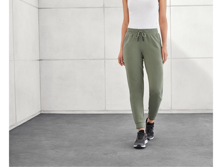 CRIVIT Damen Ripp-Sweathose mit Bündchen