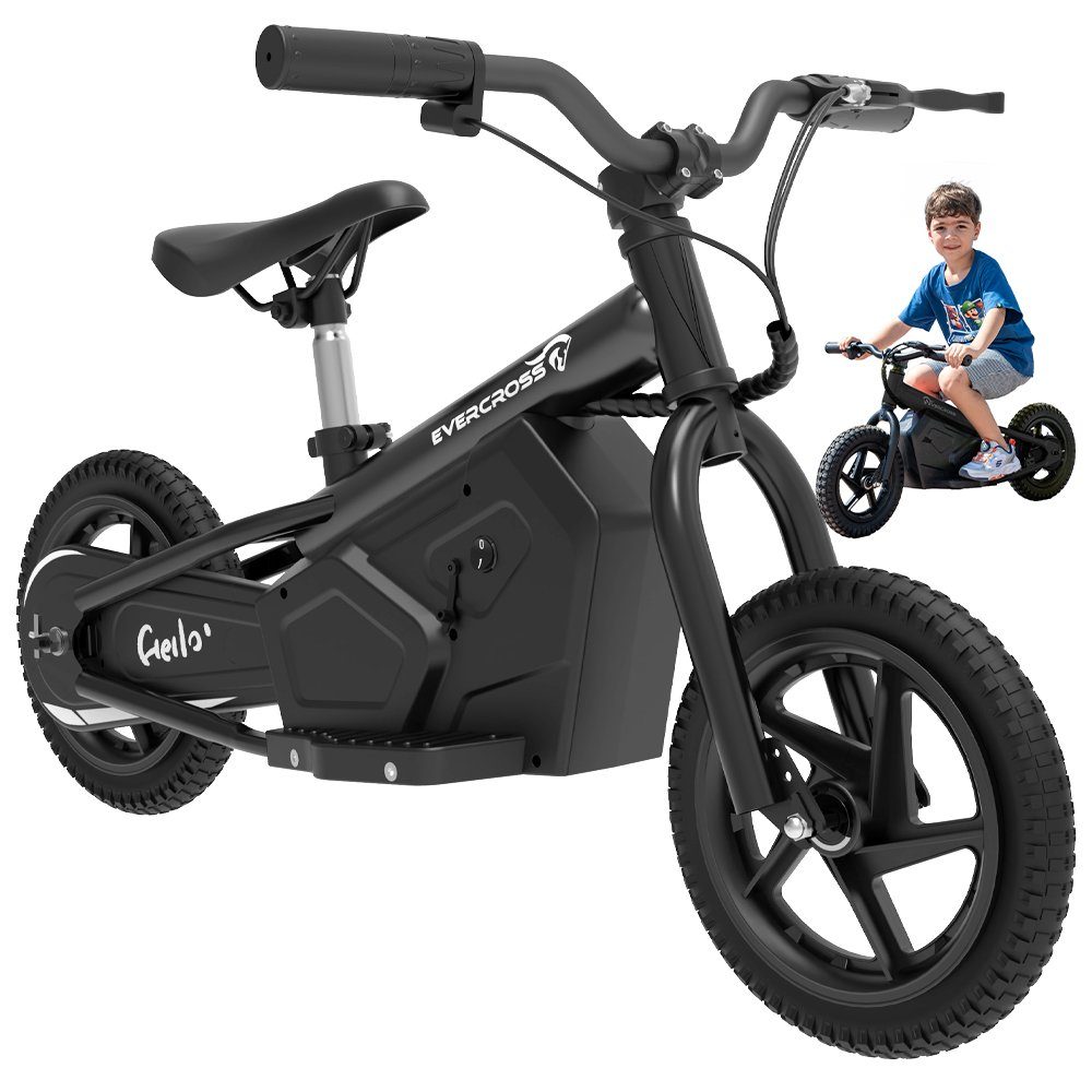 Evercross Mini Scooter EV06M Mini Electric Scooter for Children, 12 Inch Balance Bike 100W, 15.00 km/h, Electric Balance Bikes 3-6 Years, Max Speed ​​15km/h, 24V 4AH BATTERY