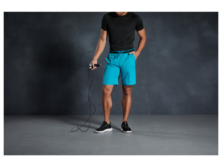 CRIVIT Herren Funktionsshorts, umlaufender Print am Bund