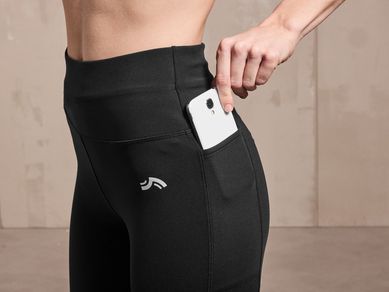 CRIVIT Damen Funktionstights mit Handy-Tasche