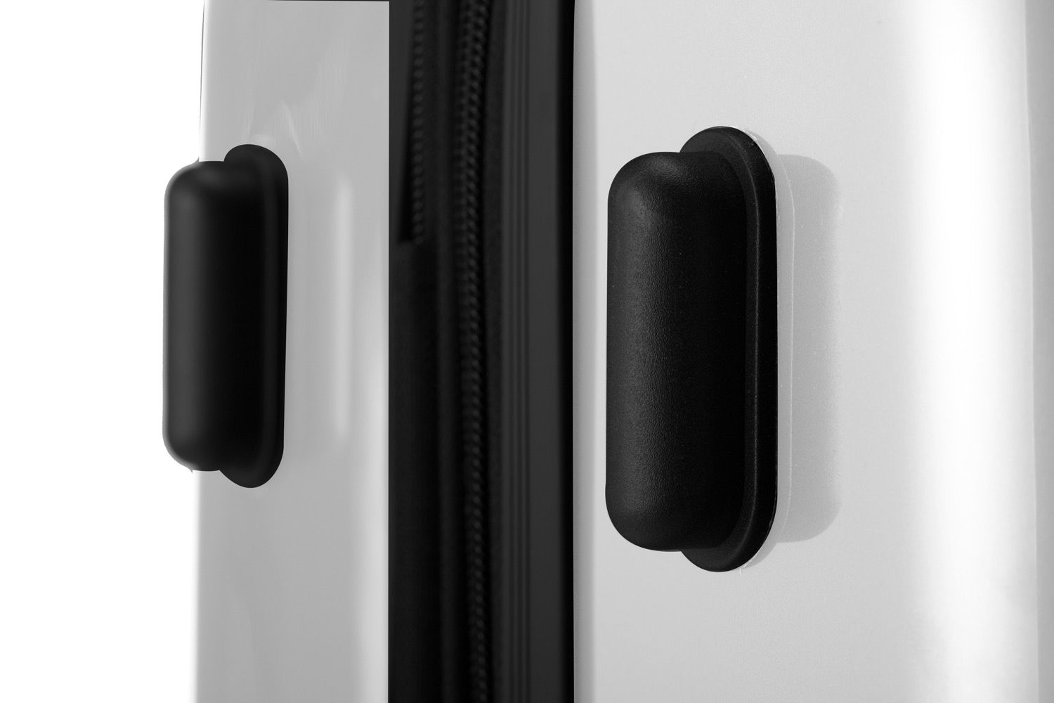 Alex - suitcase hard shell glossy black, 75 cm, 119 litres