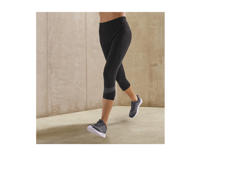 CRIVIT Damen Funktionscapri mit Handytasche