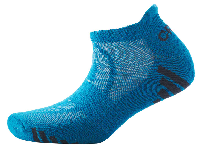 CRIVIT Herren Funktions-Sneakersocken, 5 Paar, mit Bio-Baumwolle
