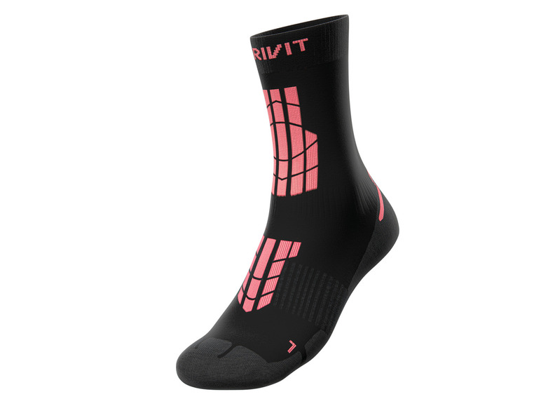 CRIVIT Damen Outdoorsocken, 2 Paar, mit SmartStep-Fußbett