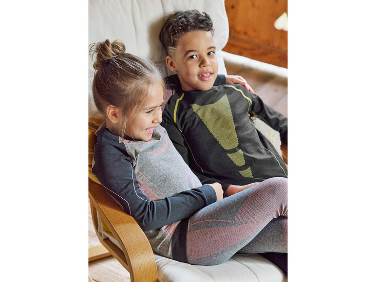 CRIVIT Kinder Seamless-Funktionsunterwäsche, 2-teilig, extra warm