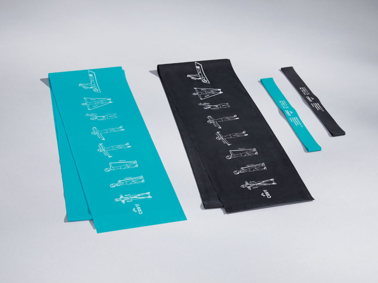 CRIVIT Fitnessbänder-Set, 4-teilig