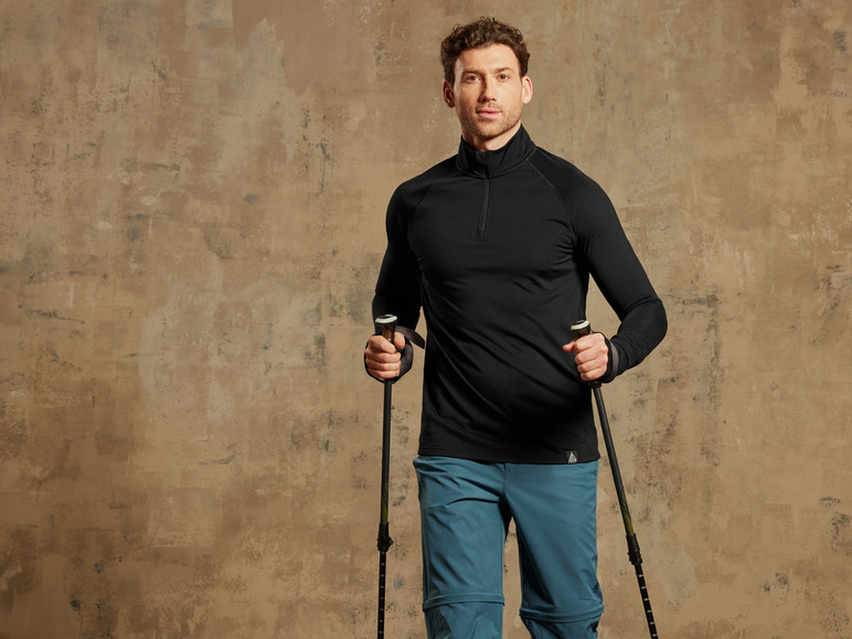 CRIVIT Herren Funktionsshirt mit Fleece-Innenseite