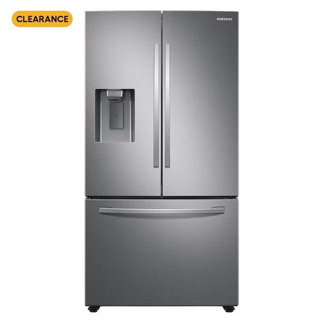 Samsung 27-cu ft French Door Refrigerator with Dual Ice Maker (Fingerprint Resistant Stainless Steel) ENERGY STAR