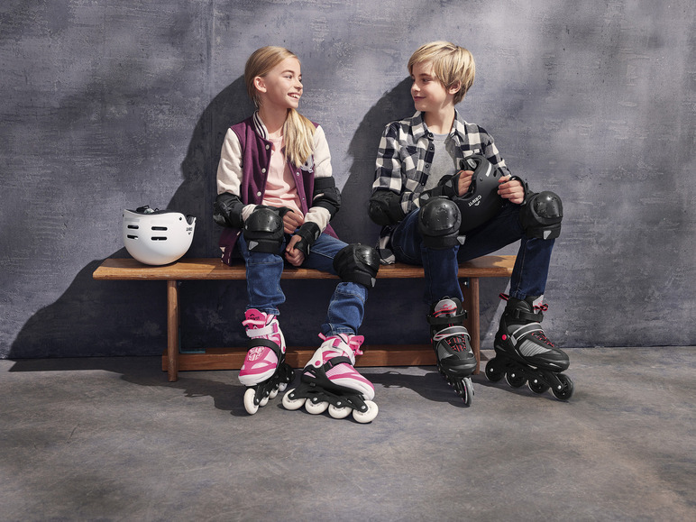 CRIVIT Kinder-Inlineskates, patentierte Weiten- und Längeneinstellung