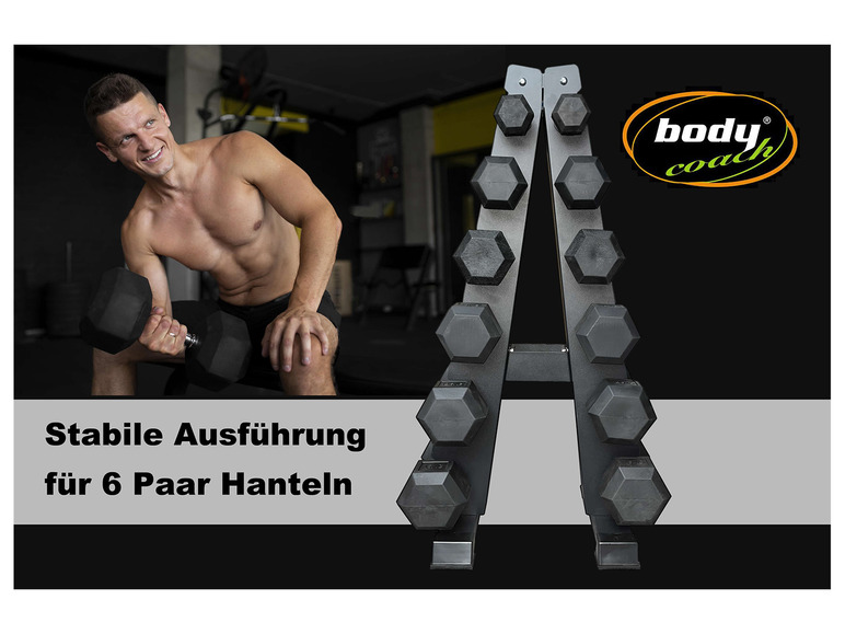 L.A. Sports Hantelständer A-Frame für bis zu 12 Hanteln