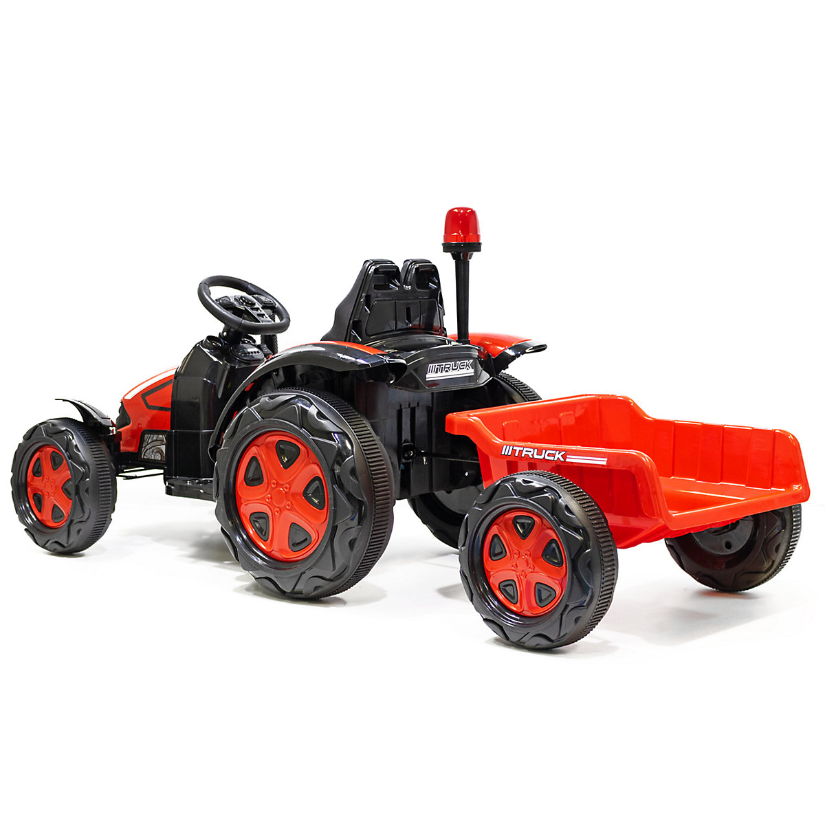 Kidcars Kinder Elektro Traktor 2X30W 12V 7Ah 2.4G RC inkl Anhänger grün