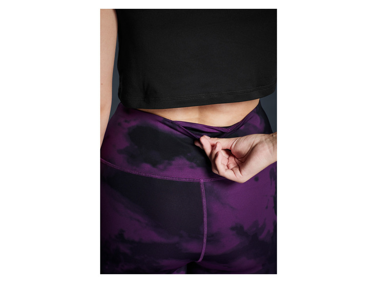 CRIVIT Damen Funktionstights, knöchellang, mit Handytasche