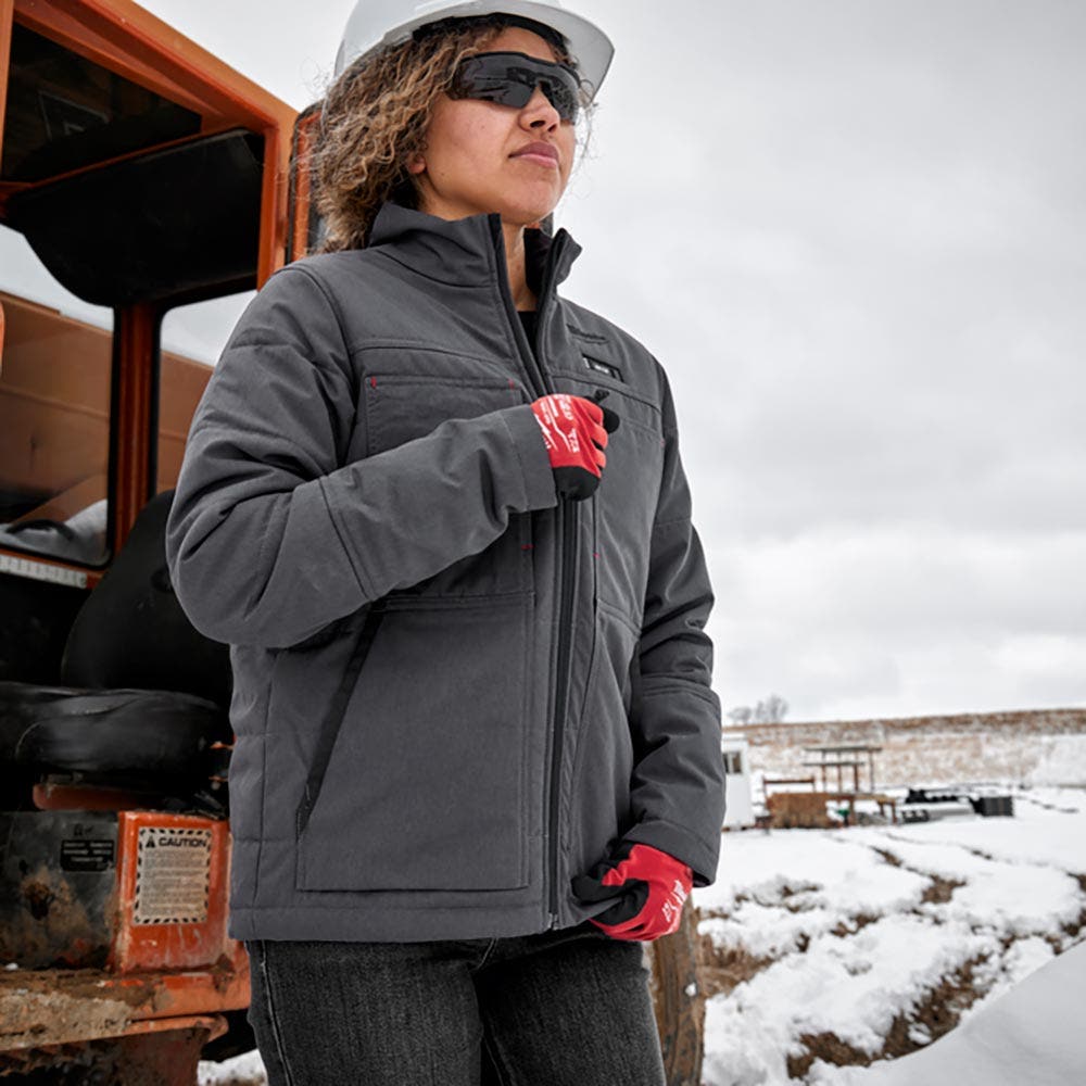 MILWAUKEE M12 AXIS Heated Women's Jacket Grey Skin M12HJWGREY30
