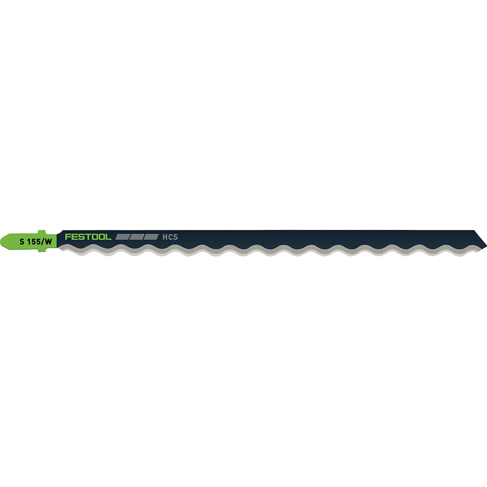 FESTOOL 155mm T-Shank Jigsaw Blade for Glass Cutting for Foam Cutting - 3 Piece 204345