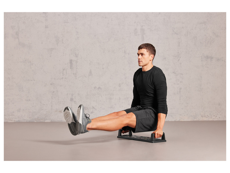 CRIVIT Push-up-Board / Fitnessroller, mit ergonomischen Griffen